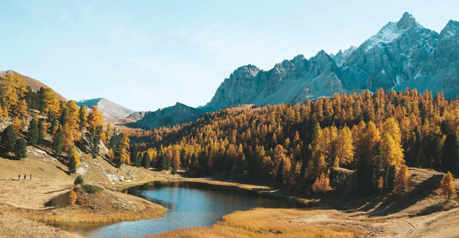 A beautiful landscape photo in autumn