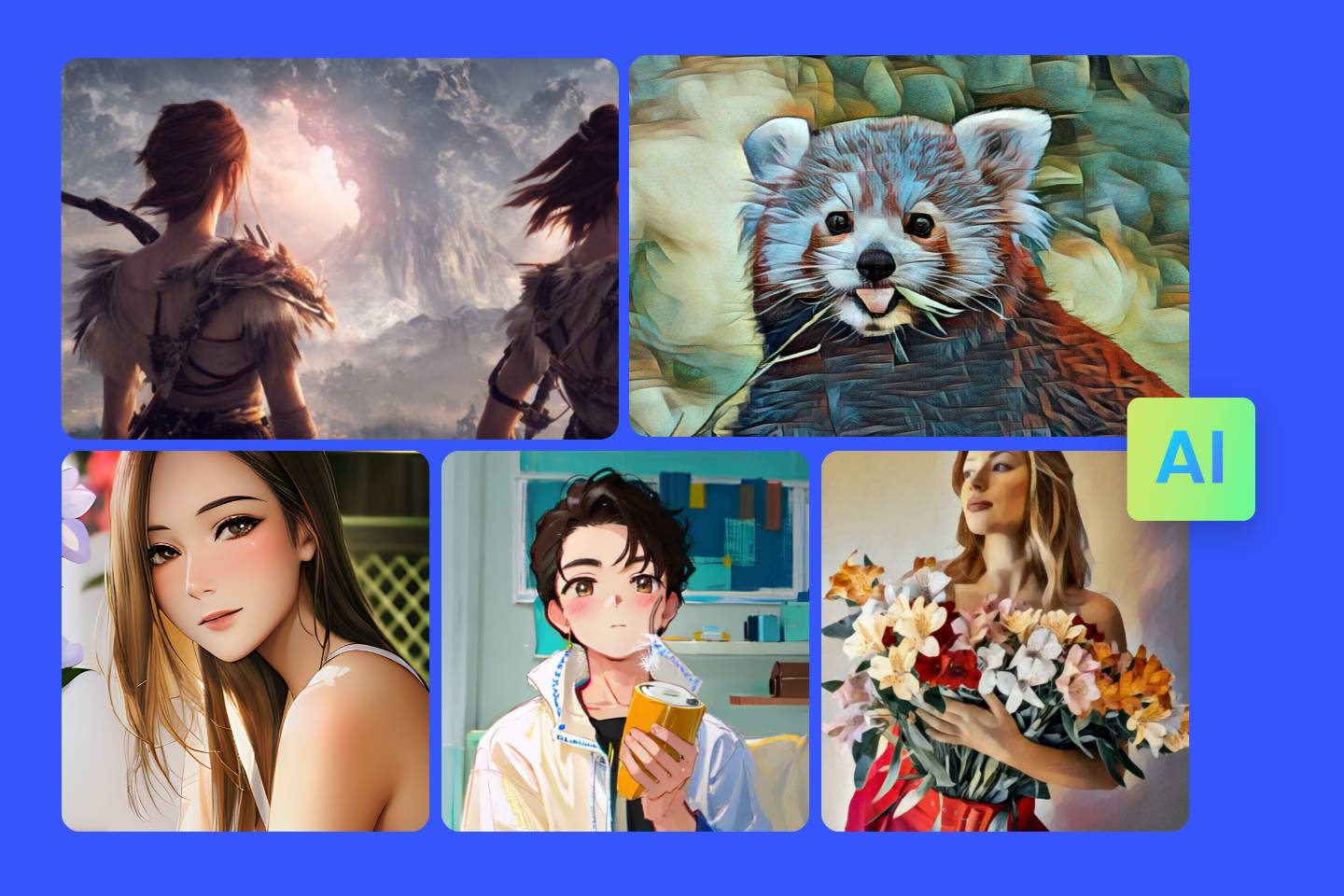 Wenden Sie verschiedene KI Filter auf Bilder in Fotor an