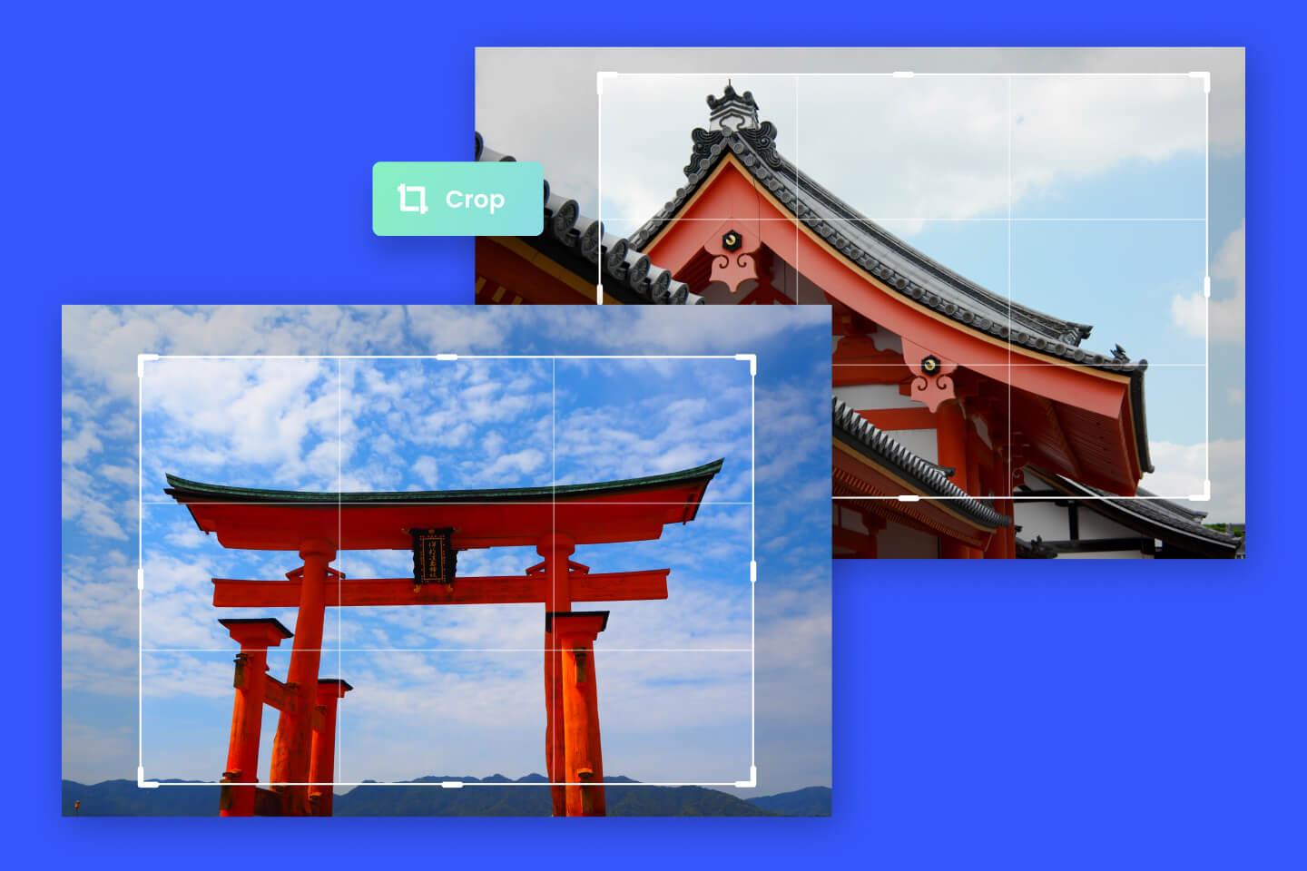 画像のトップを切り抜きます