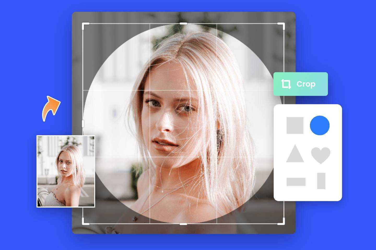 Fotorの無料のオンライン円形切り抜き