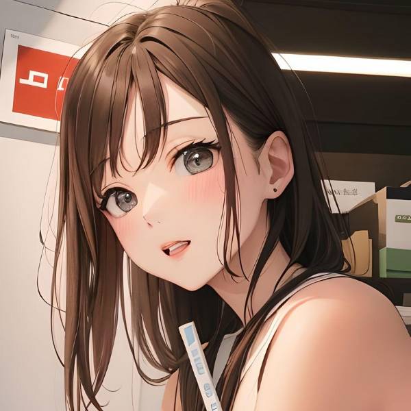 girl ai anime selfie