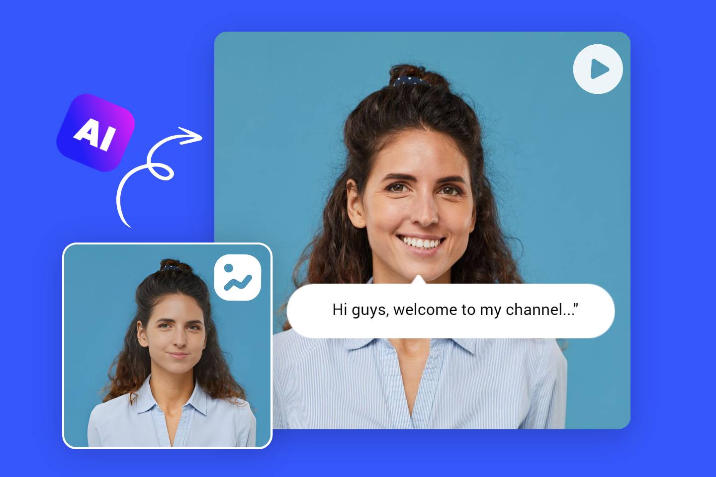 L'IA a transformé le portrait statique d’une femme en une photo animée dans laquelle elle parle