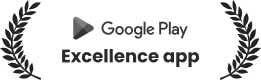 award icon of Google play excellence app